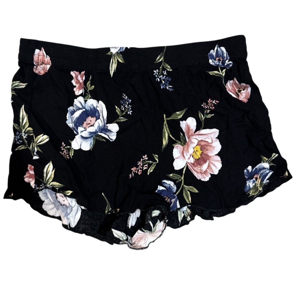 Kendall & Kylie Black Floral Lounge Shorts - Size M